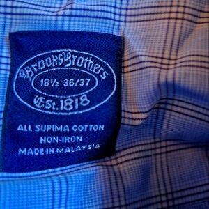 Brooks brothers supima dress shirt 18 1/2 36/37